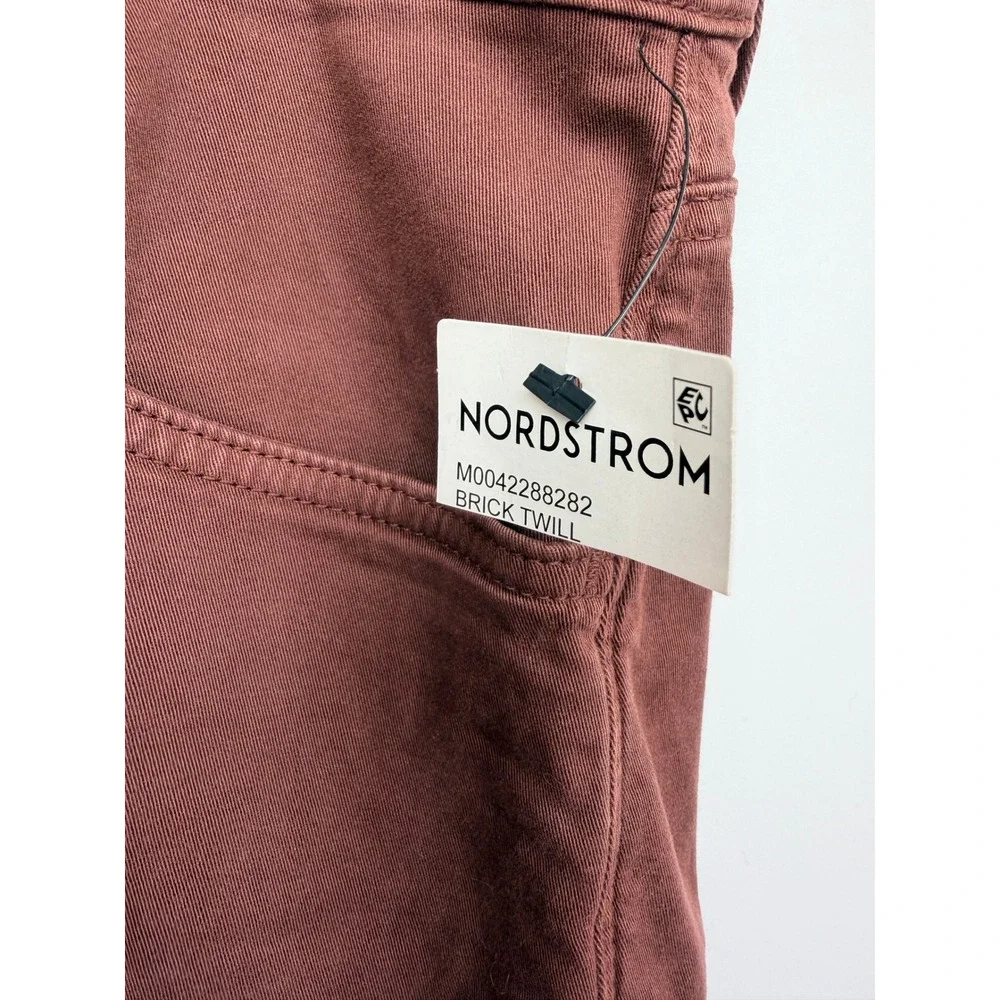 Mavi Jake Slim Leg Pants Mens 34x32 Brick Twill NWT Red Brown Jeans